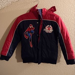 Boys spiderman jacket marvel size 6